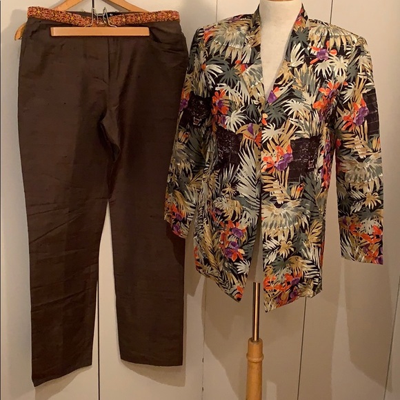 Etro Milano and Serge et Réal vintage pantsuit - Picture 1 of 10
